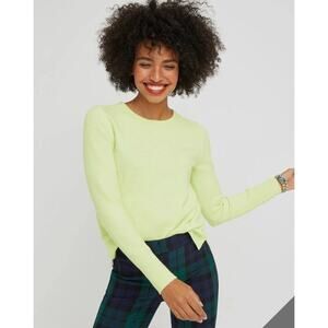 J.Crew Neon Green Extra-Soft Crewneck Sweater M